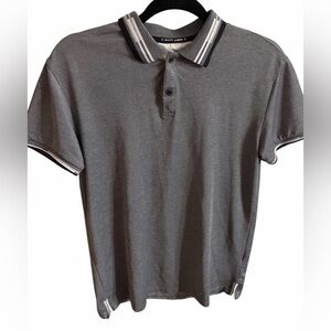 Scott James Collared Polo Shirt Mens Size Medium Heather Charcoal